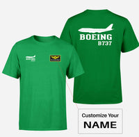 Thumbnail for Boeing 737 Printed Designed Double-Side T-Shirts