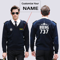Thumbnail for Boeing 737 & Plane Designed Wool Pilot Sweaters