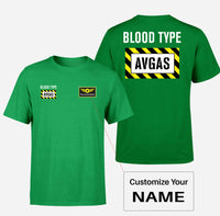 Thumbnail for Blood Type AVGAS Double-Side T-Shirts