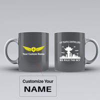 Thumbnail for Air Traffic Controllers - We Rule The Sky Designed Ceramic White Mugs