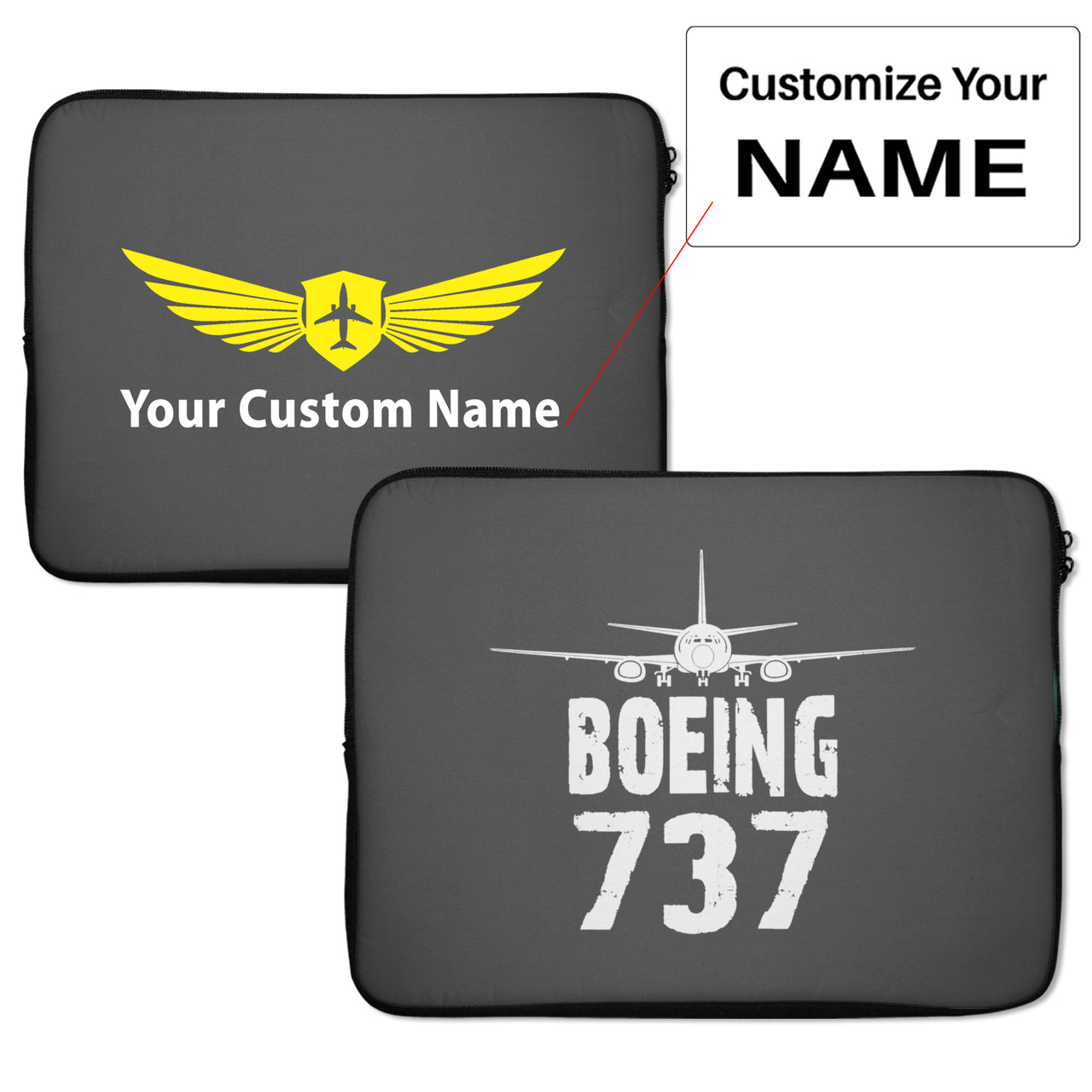 Boeing 737 & Plane Designed Laptop & Tablet Cases