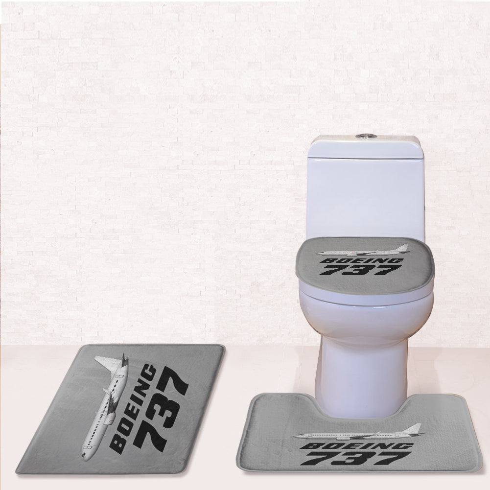 The Boeing 737 Designed Toilet Seat Cover Three-piece Set