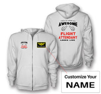 Thumbnail for Flight Attendant Designed Zipped Hoodies