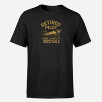 Thumbnail for Retired Pilot & Coctails Design Super Quality T-Shirts