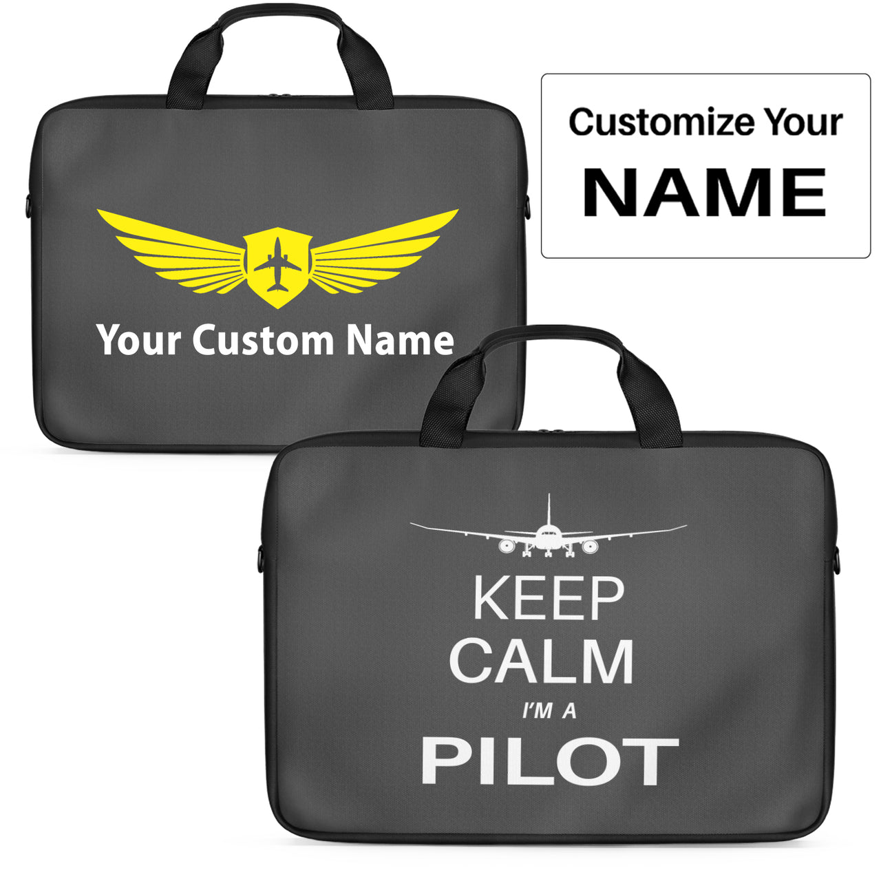 Pilot (777 Silhouette) Designed Laptop & Tablet Bags