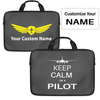 Thumbnail for Pilot (777 Silhouette) Designed Laptop & Tablet Bags