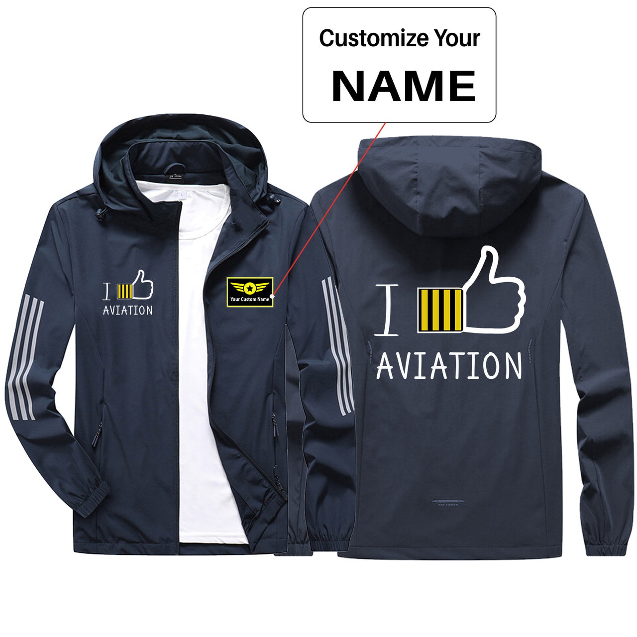 I Like Aviation Sport & Running Jackets