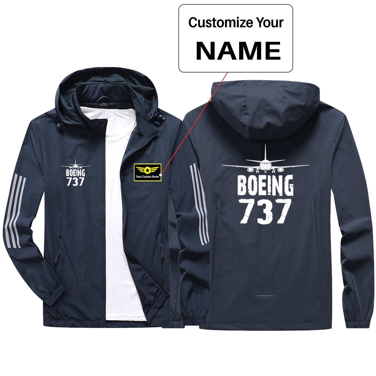 Boeing 737 & Plane Sport & Running Jackets