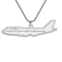 Thumbnail for Boeing 747 - Queen of the Skies Designed Hollow Necklace