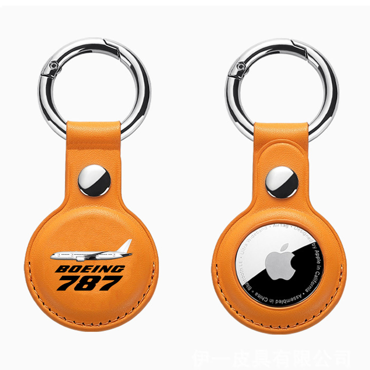 The Boeing 787 Design Airtags Leather Cases