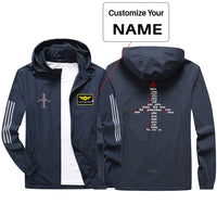 Thumbnail for Airplane Shape Aviation Alphabet Sport & Running Jackets