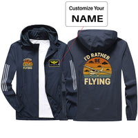 Thumbnail for Retro I'D Rather Be Flying Design Sport & Running Jackets