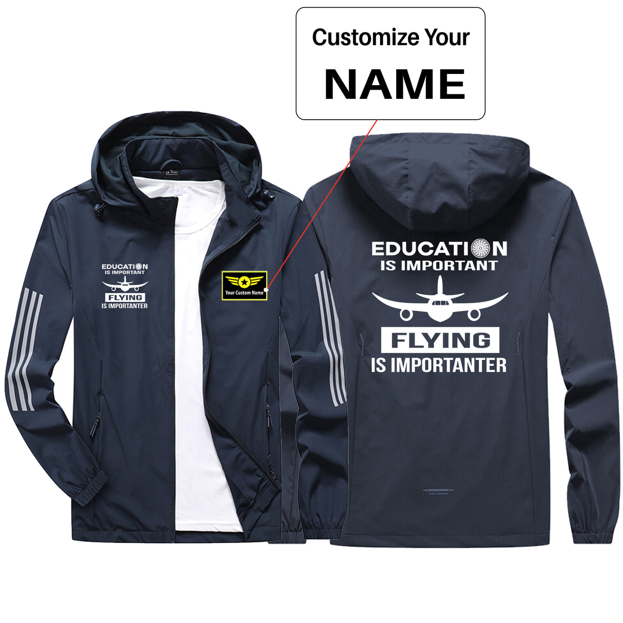 Flying is Importanter Sport & Running Jackets