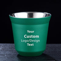 Thumbnail for Custom Design Image Logo Designed Double Wall Stainless Steel Coffee Mugs