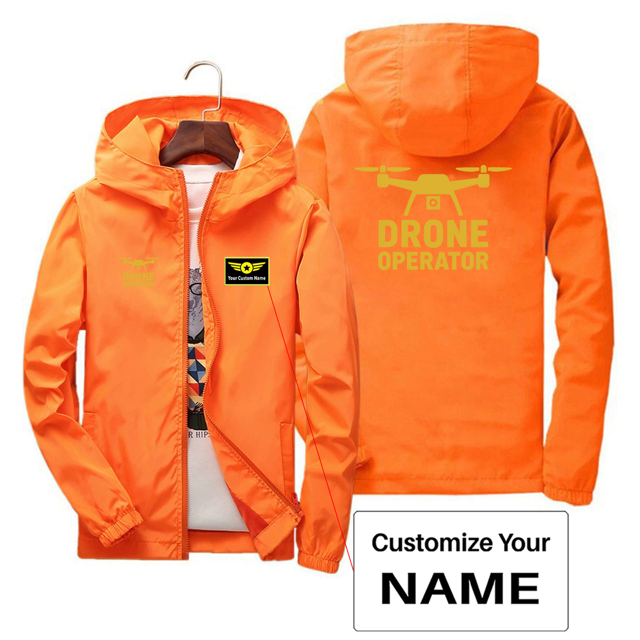 Drone Operator Designed Thin Windbreaker Jackets