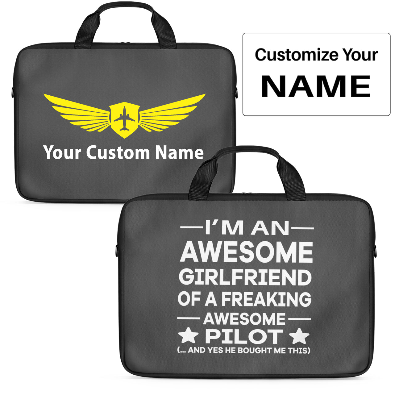 I am an Awesome Girlfriend Designed Laptop & Tablet Bags