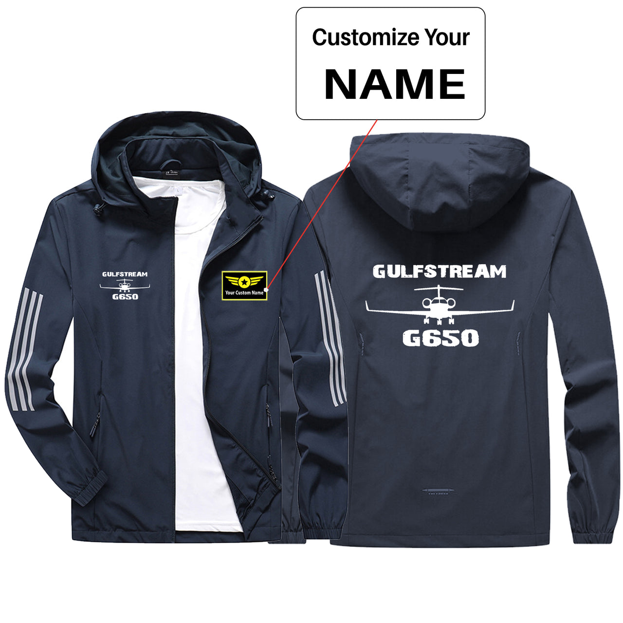 Gulfstream G650 & Plane Sport & Running Jackets