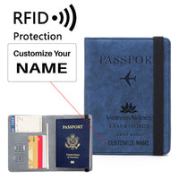 Thumbnail for Vietnam Airlines Designed Passport Cover Travel Wallet Passport Holder