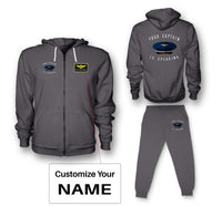 Thumbnail for Your Captain Is Speaking Designed Zipped Hoodies & Sweatpants Set