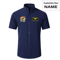 Thumbnail for Retro Fighter Jet F15 Designed Short Sleeve Shirts