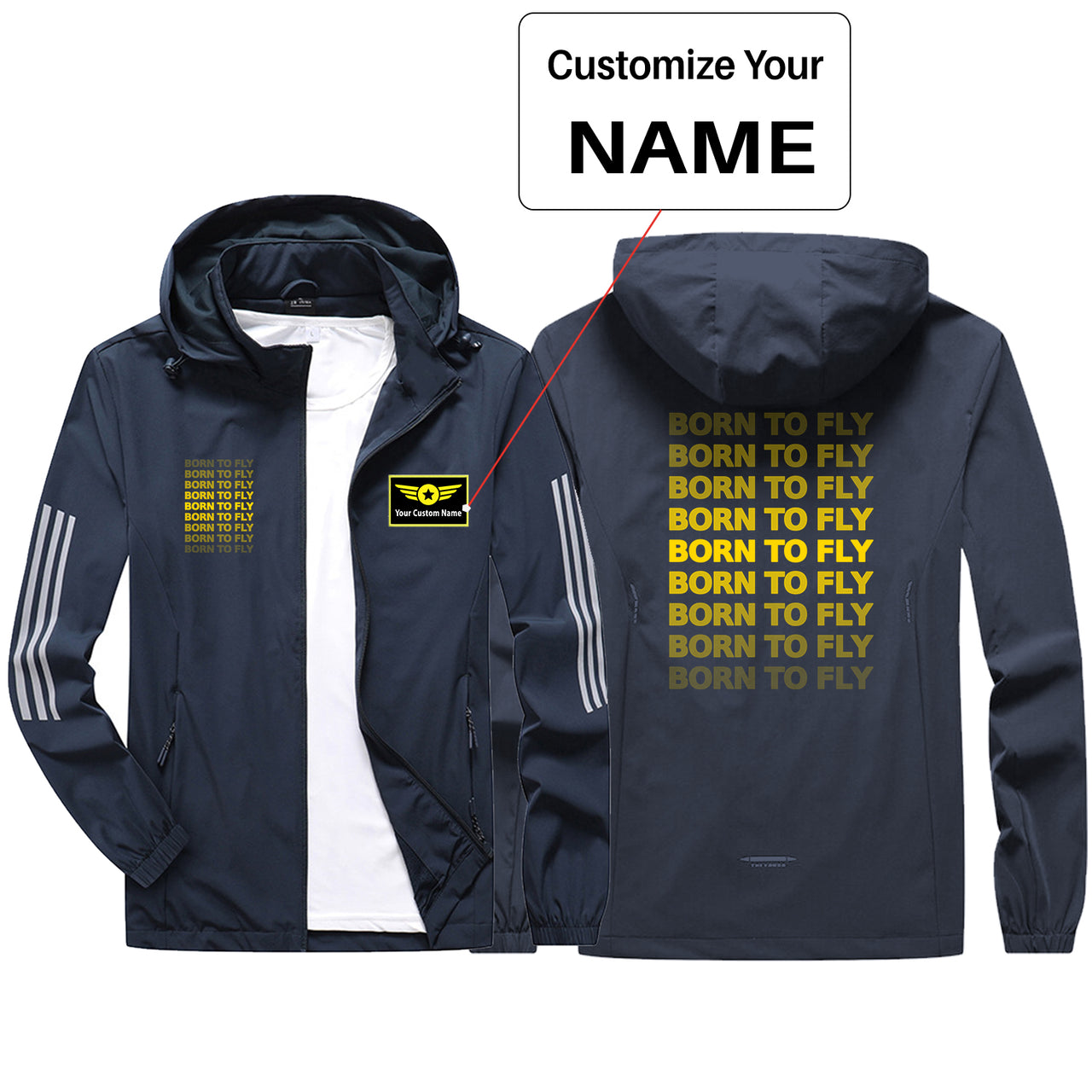 Born To Fly Opacity Design Sport & Running Jackets