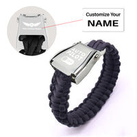 Thumbnail for Auto Pilot Off Design Airplane Seat Belt Bracelet