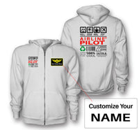 Thumbnail for Airline Pilot Label Designed Zipped Hoodies