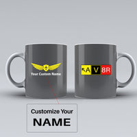 Thumbnail for AV8R Designed Ceramic White Mugs