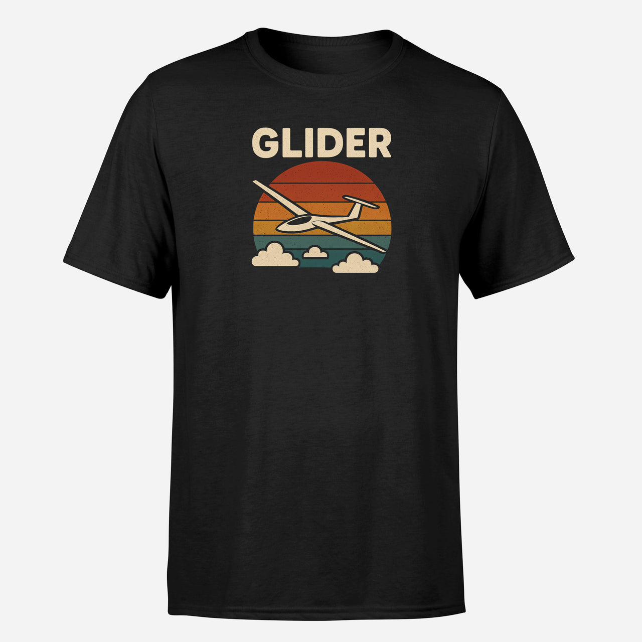Retro I Love Gliding Design Super Quality T-Shirts
