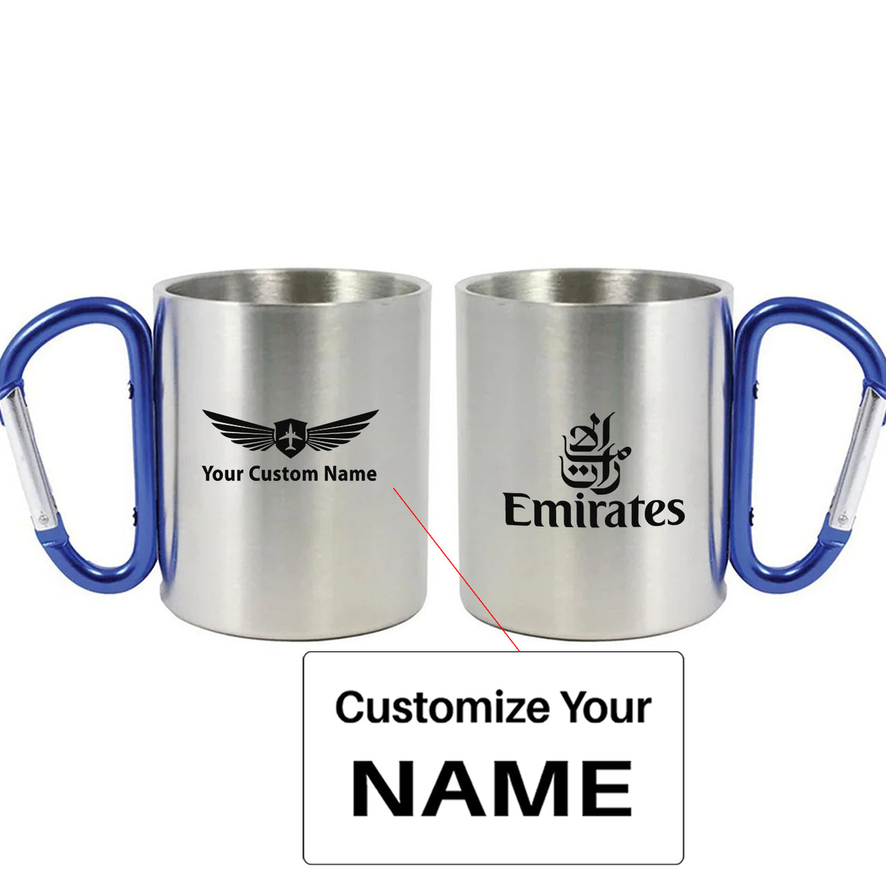 Emirates Airlines Designed Stainless Steel Outdoors Mugs