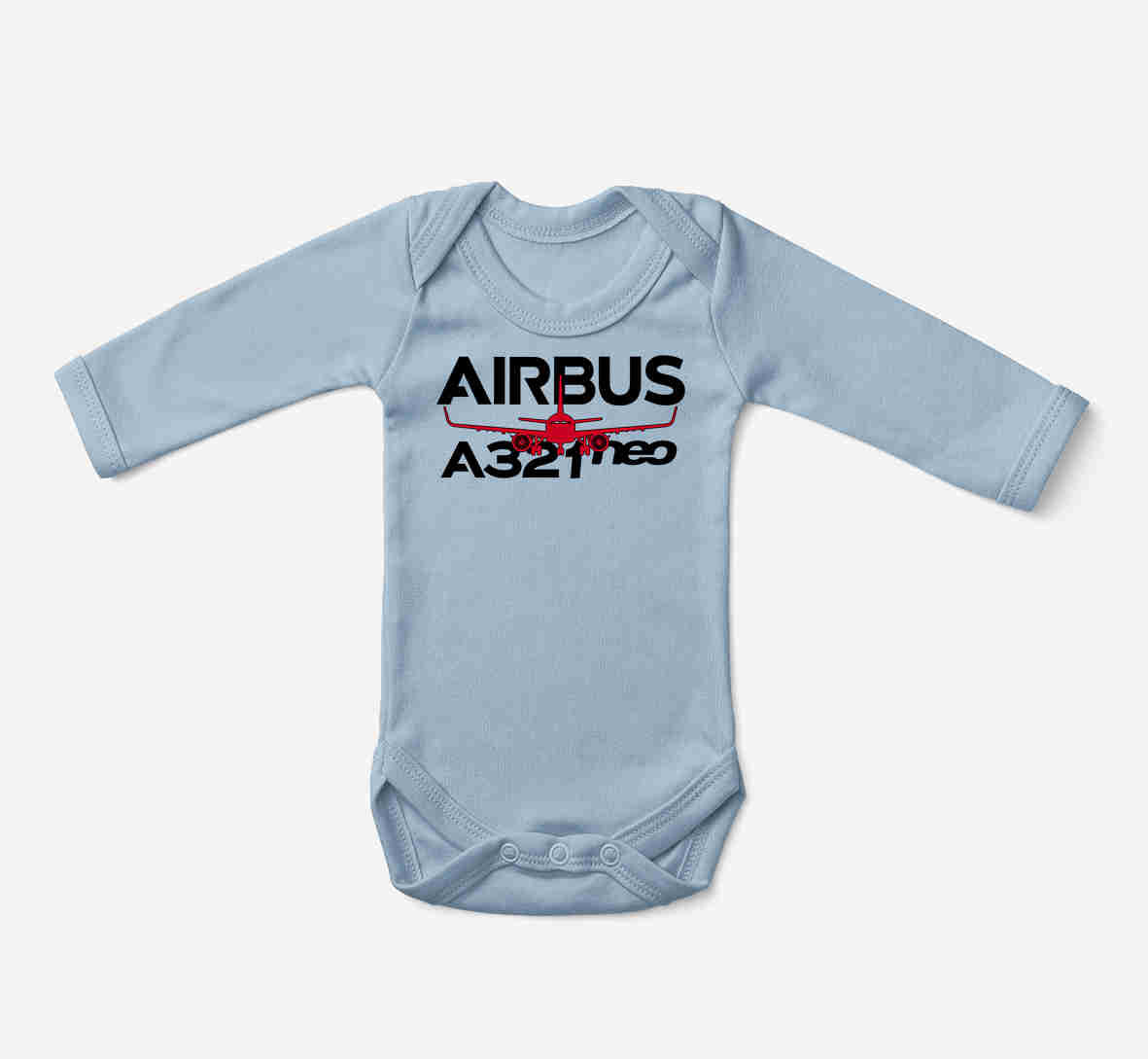 Amazing Airbus A321neo Designed Baby Bodysuits