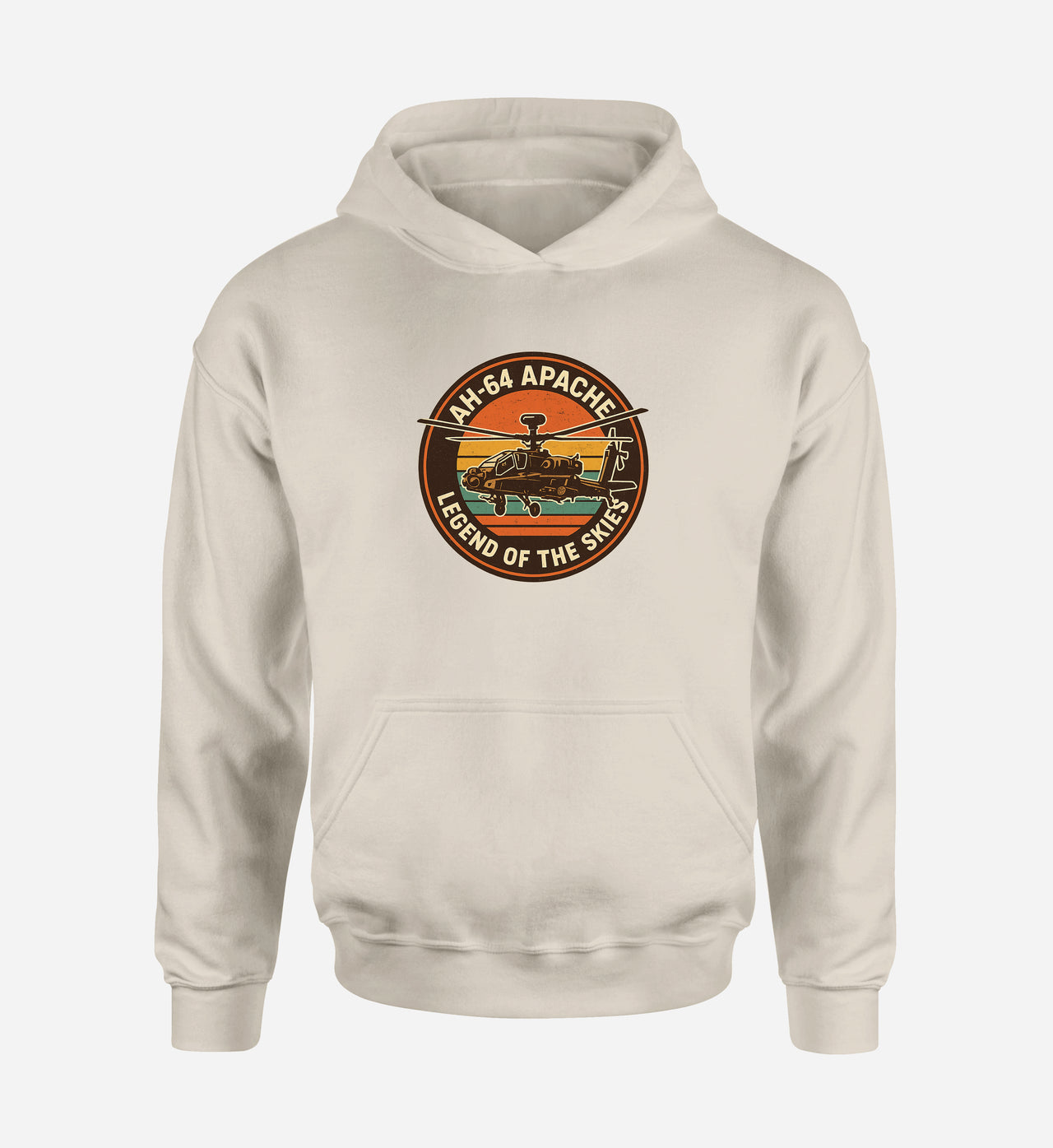 Retro Apache AH-64 Designed Hoodies