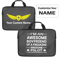 Thumbnail for I am an Awesome Boyfriend Designed Laptop & Tablet Bags