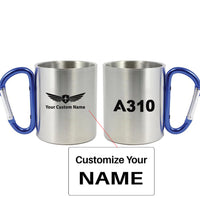 Thumbnail for A310 Flat Text Designed Stainless Steel Outdoors Mugs