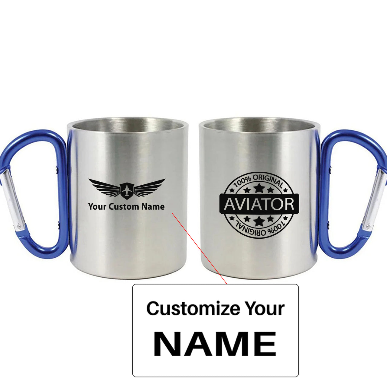%100 Original Aviator Designed Stainless Steel Outdoors Mugs