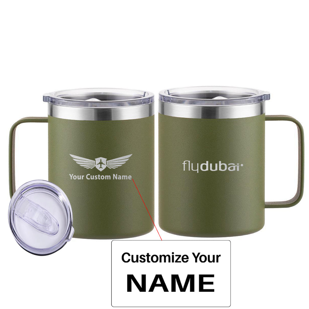Flydubai Airlines Designed Stainless Steel Laser Engraved Mugs