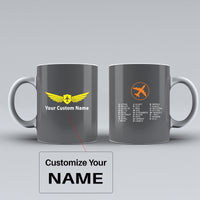 Thumbnail for Aviation Alphabet 2 Designed Ceramic White Mugs