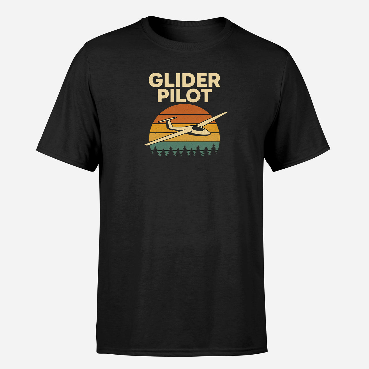 Retro Glider Design Super Quality T-Shirts