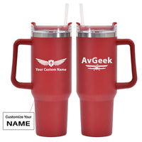 Thumbnail for Avgeek Designed 40oz Stainless Steel Car Mug With Holder