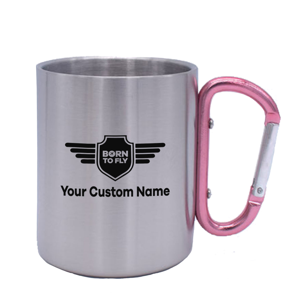 Custom Name (Badge 5) Designed Stainless Steel Outdoors Mugs