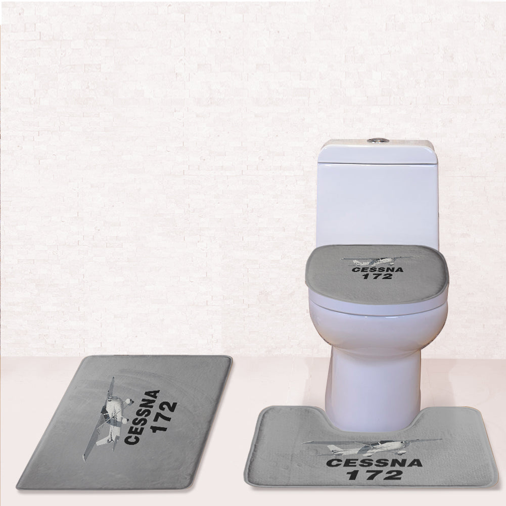 The Cessna 172 Designed Toilet Seat Cover Three-piece Set