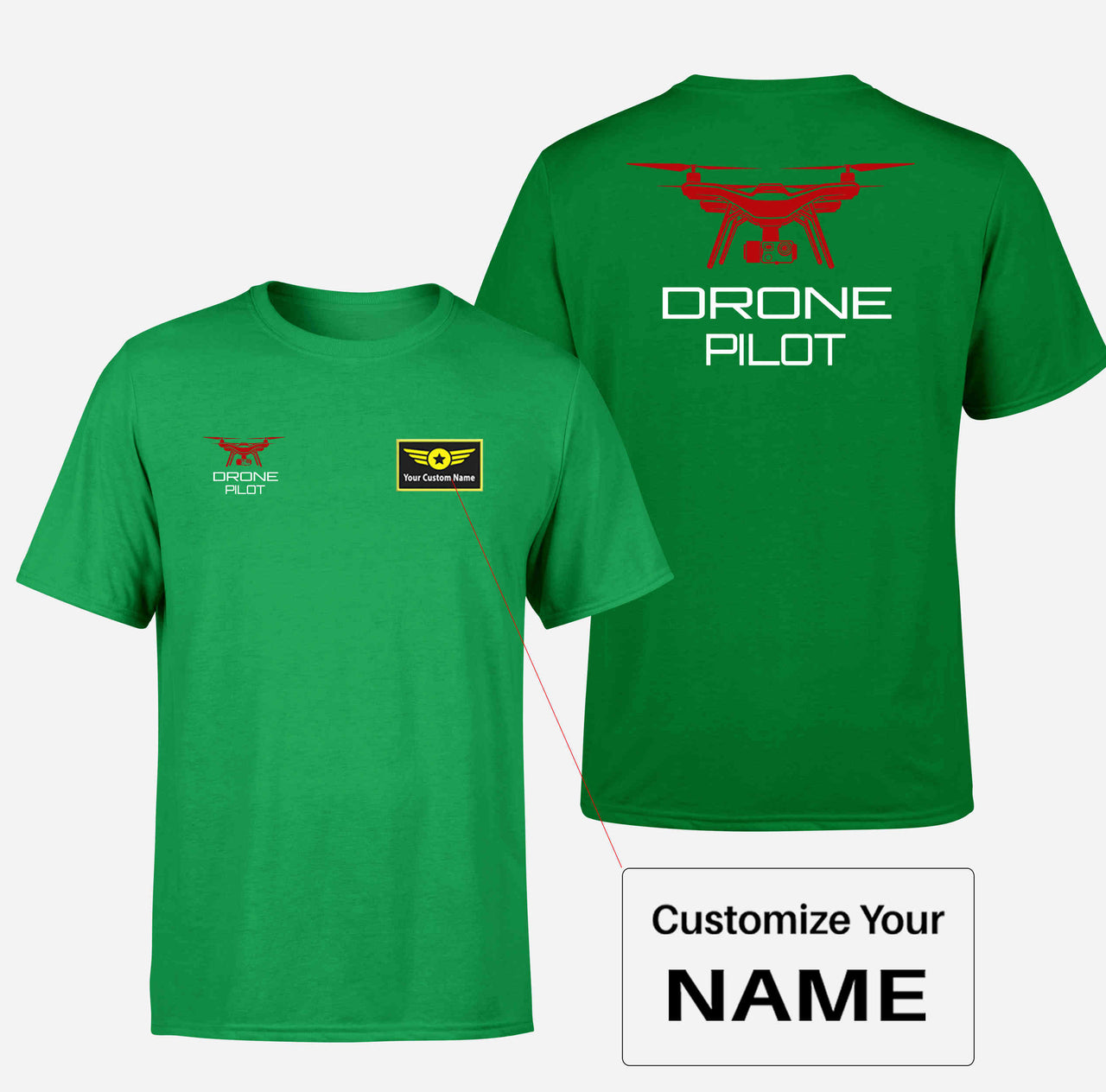 Drone Pilot Designed Double-Side T-Shirts