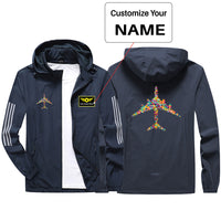 Thumbnail for Colourful Airplane Sport & Running Jackets