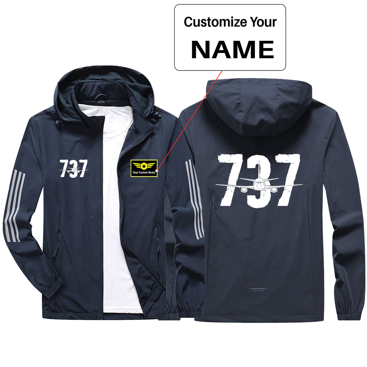 Boeing 737 Designed Sport & Running Jackets
