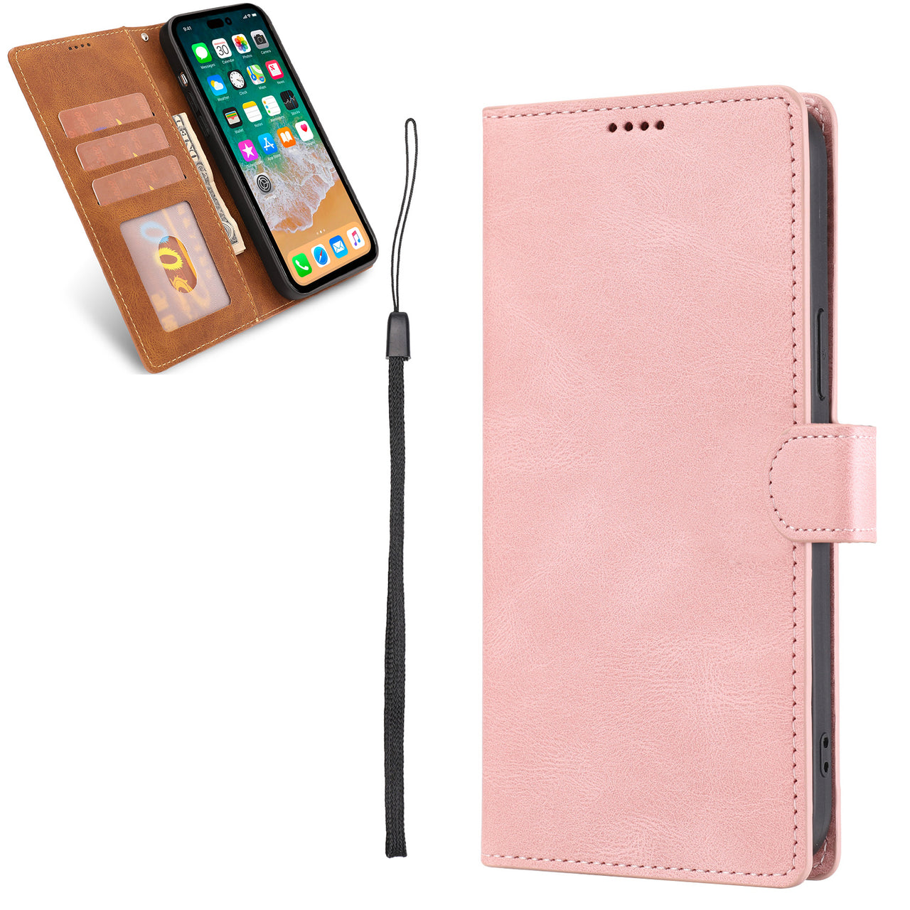 No Designed Leather iPhone Cases