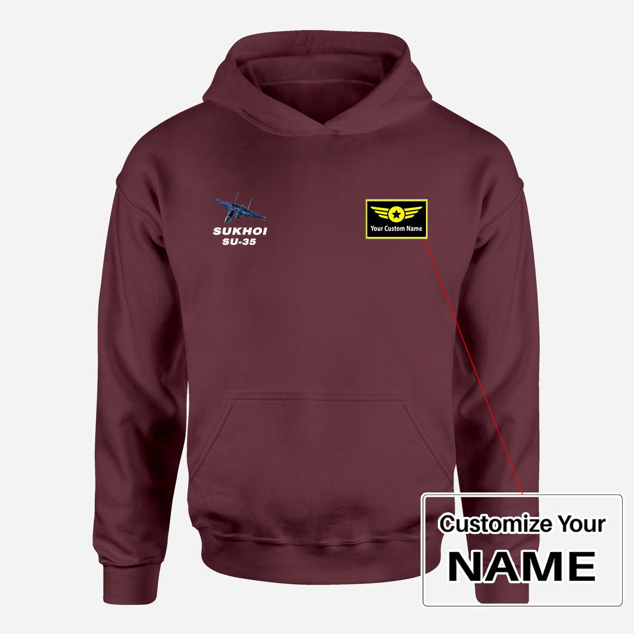 The Sukhoi SU-35 Designed Hoodies