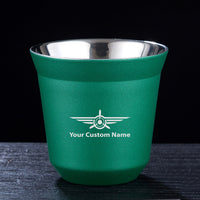 Thumbnail for Custom Name (Badge 3) Designed Double Wall Stainless Steel Coffee Mugs