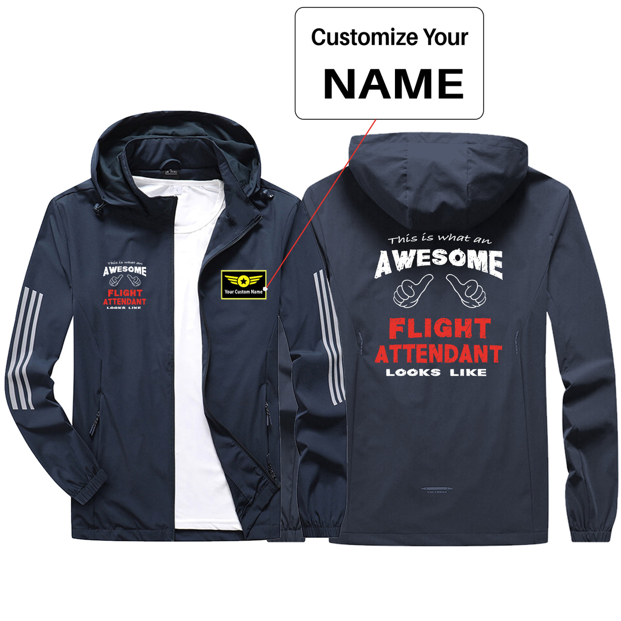 Flight Attendant Sport & Running Jackets