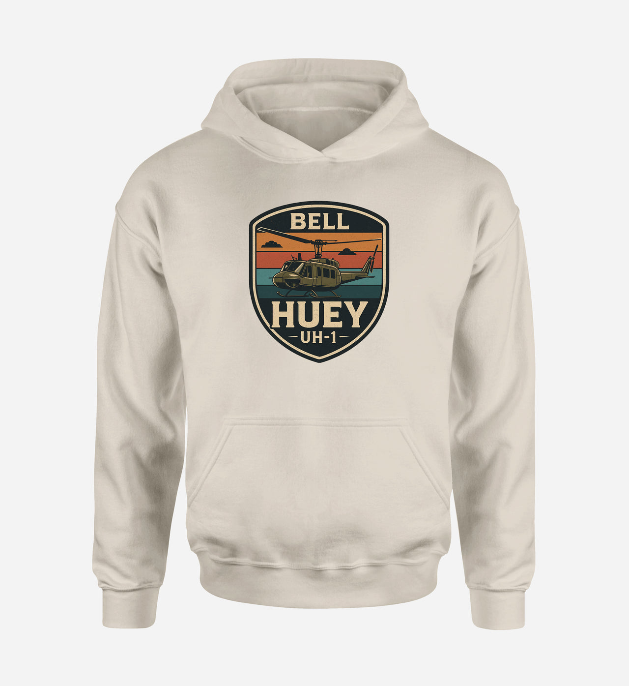 Retro BELL HUEY UH-1 Designed Hoodies