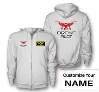 Thumbnail for Drone Pilot Designed Zipped Hoodies